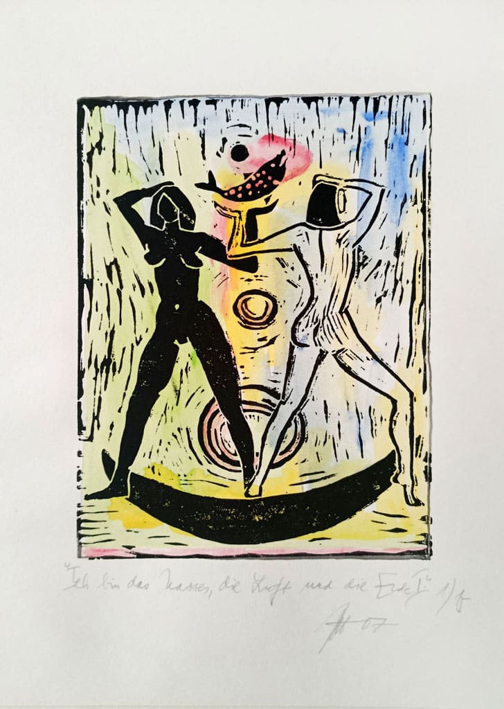 Bild: Ich bin das Wasser, die Luft und die Erde I | Acryl auf Leinwand